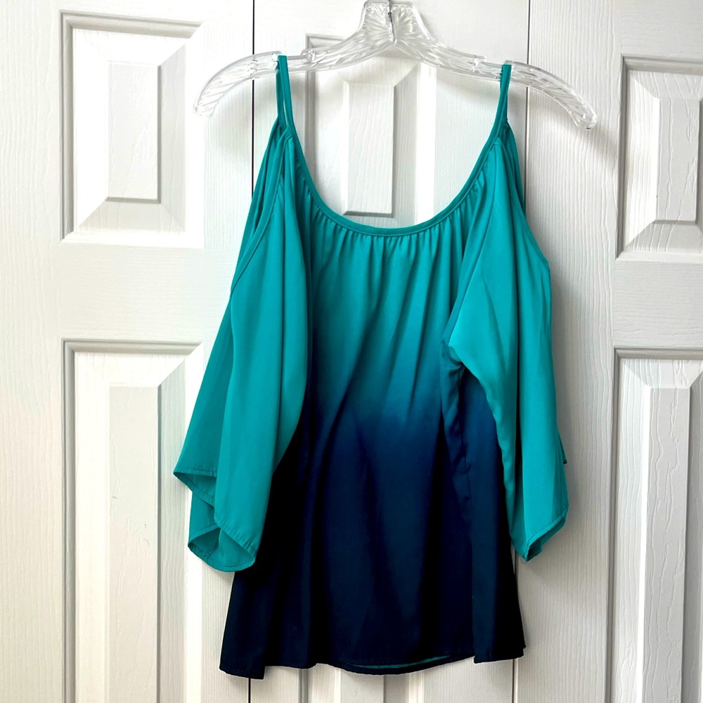 Vintage Havana 1954 Bare Shoulder 3/4 Sleeve Blouse